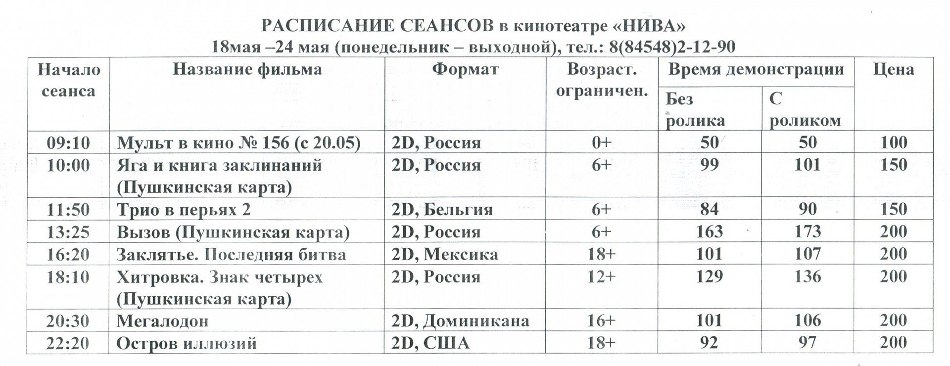 Делюкс нягань расписание киносеансов