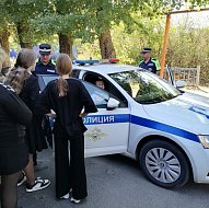 Сотрудники Госавтоинспекции провели познавательный урок для учащихся Криушанской школы