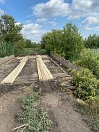 В с. Воздвиженке отремонтировали мост