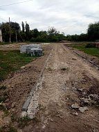 Строительство парка в селе Красавке продолжается