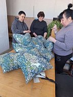 В п. Садовом организовали пошив белья для нужд госпиталя